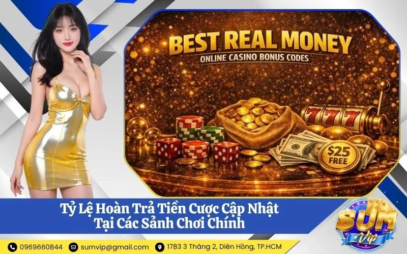 Tỷ Lệ Hoàn Trả Tiền Cược Cập Nhật Tại Các Sảnh Chơi Chính